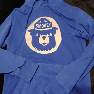 Blue Smokey Bear Hoodie